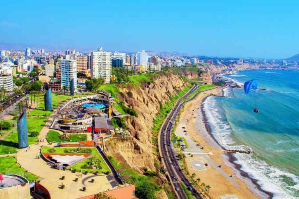 Apartamento Entero En Centro De Miraflores - 2 Habitaciones ليما المظهر الخارجي الصورة